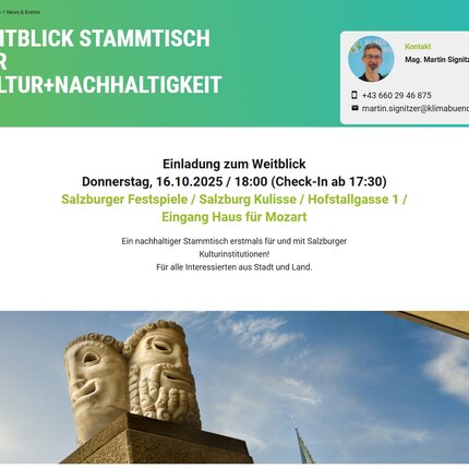 WEITBLICK Stammtisch für Kultur+Nachhaltigkeit